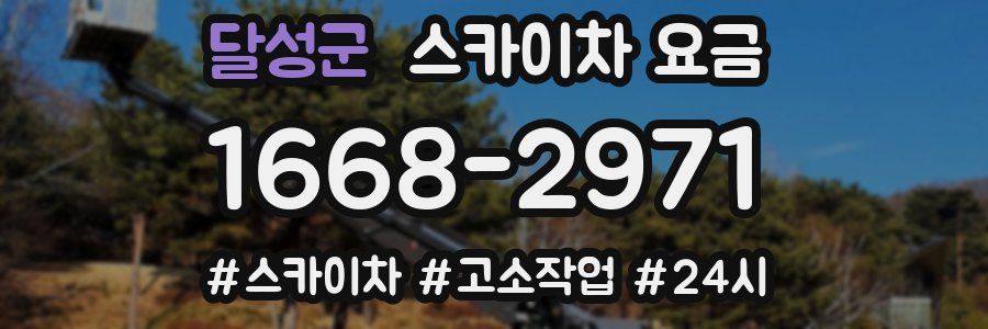 달성군 스카이차 요금