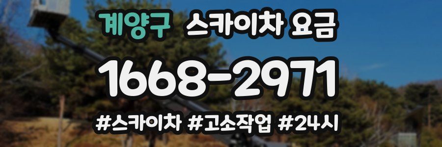 계양구 스카이차 요금