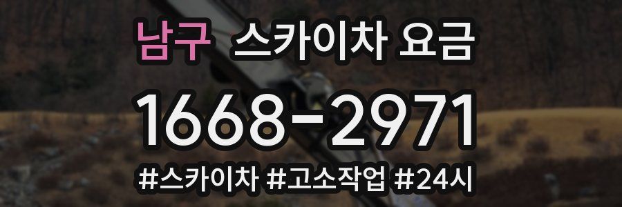 남구 스카이차 요금