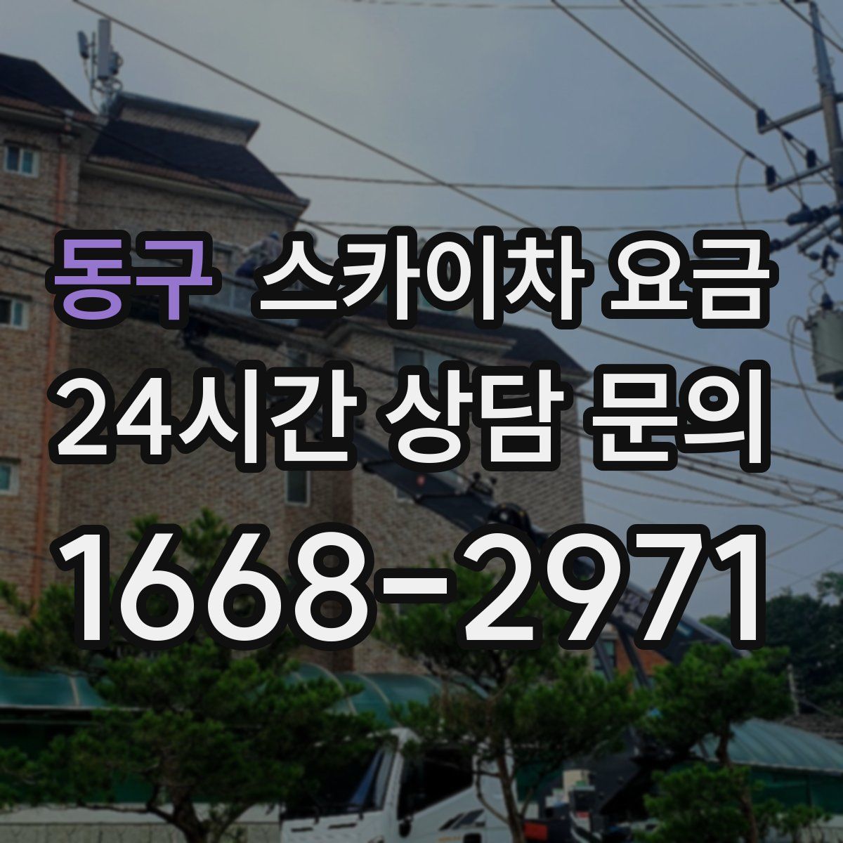 동구 스카이차 요금