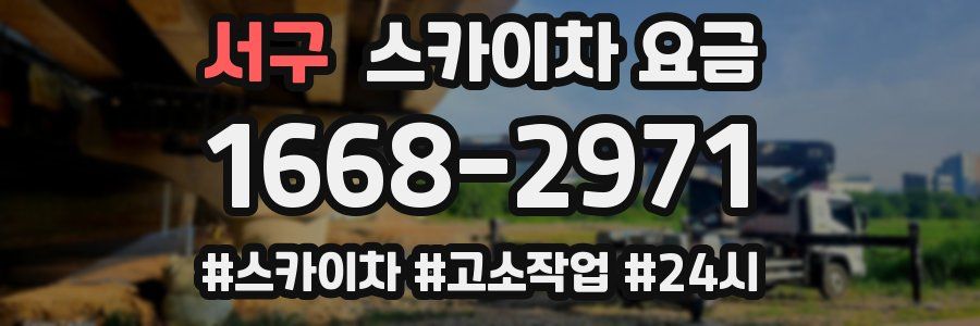 서구 스카이차 요금