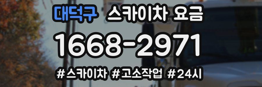 대덕구 스카이차 요금