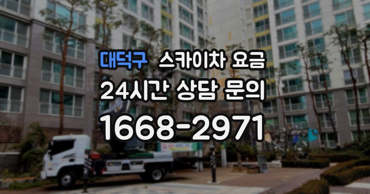 대덕구 스카이차 요금