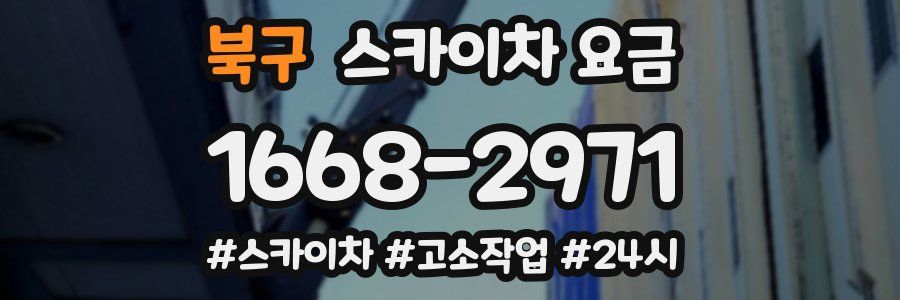 북구 스카이차 요금