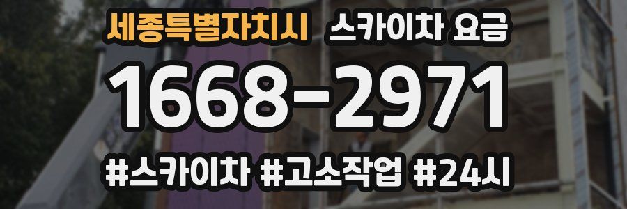 세종특별자치시 스카이차 요금