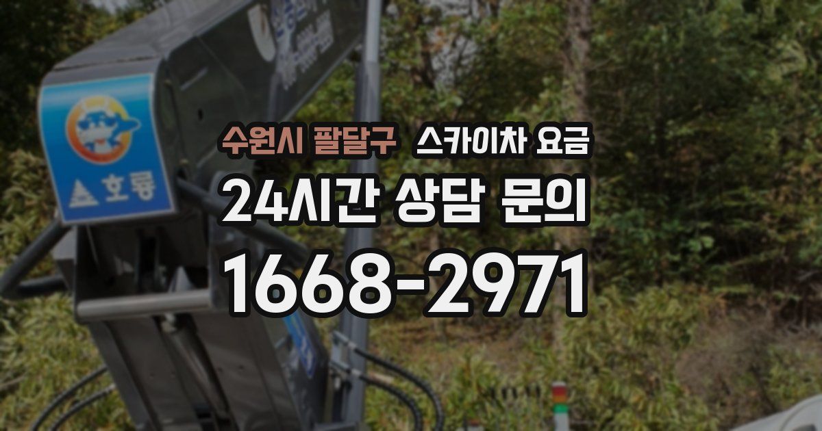 수원시 팔달구 스카이차 요금