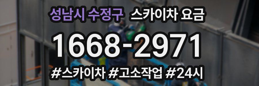 성남시 수정구 스카이차 요금