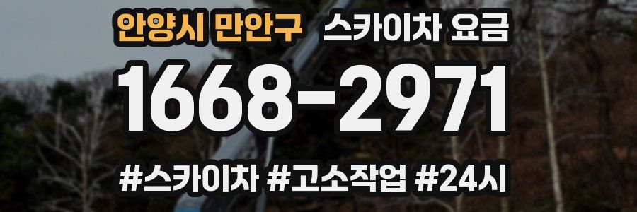 안양시 만안구 스카이차 요금