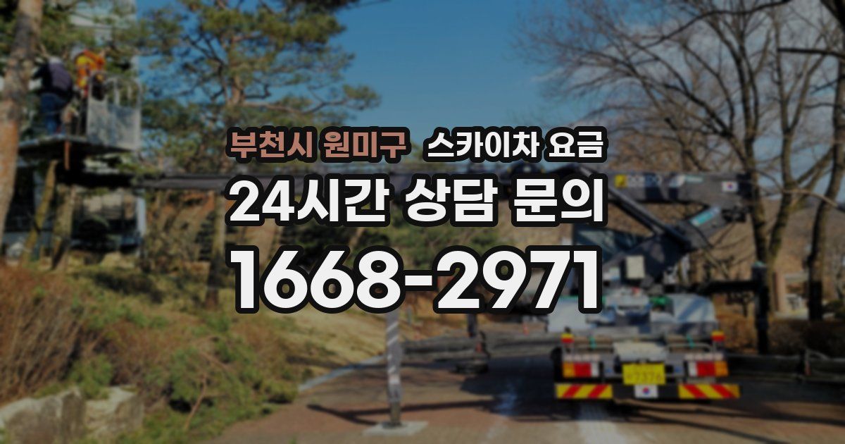 부천시 원미구 스카이차 요금