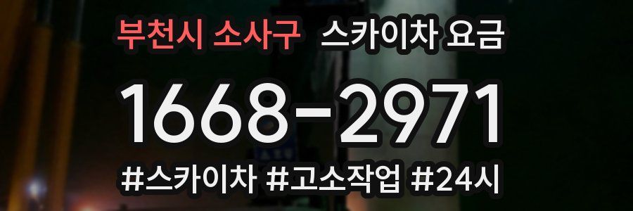 부천시 소사구 스카이차 요금