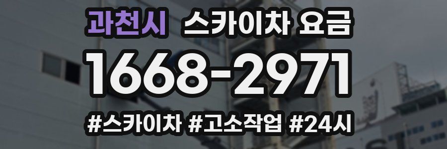 과천시 스카이차 요금