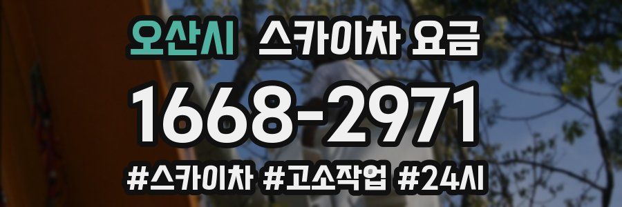 오산시 스카이차 요금