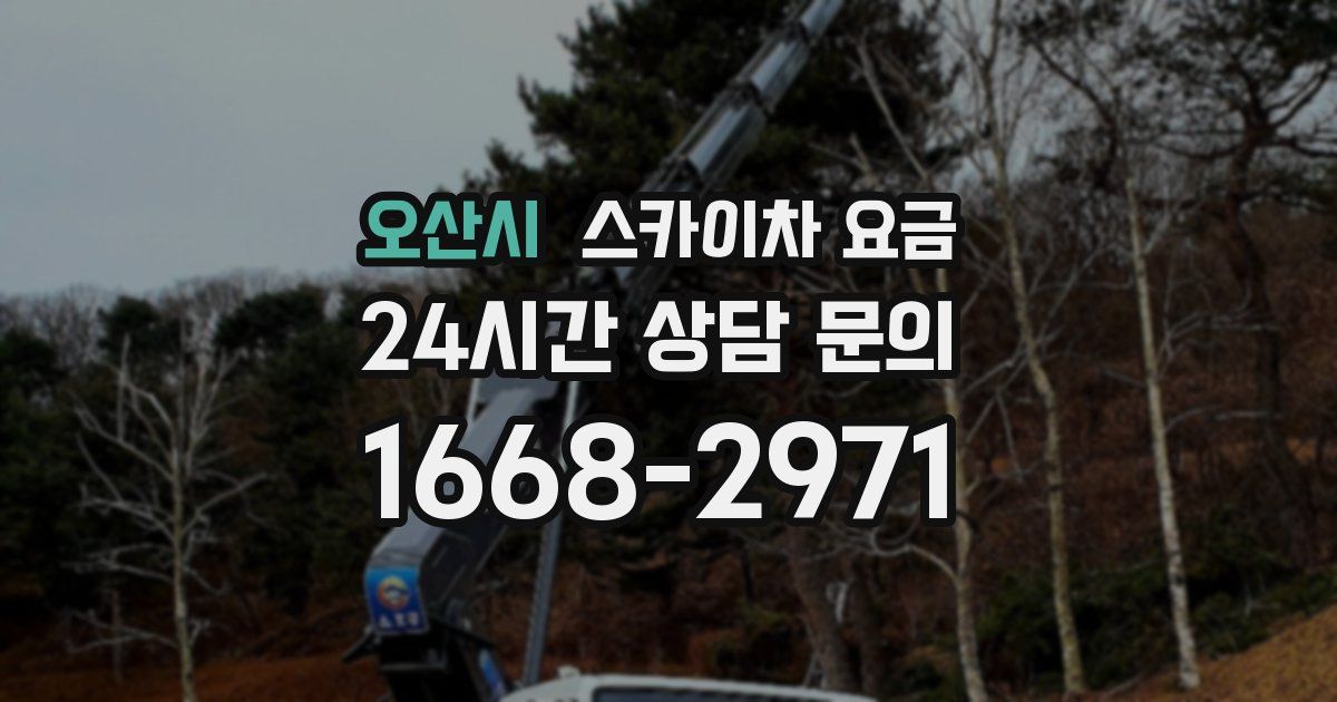 오산시 스카이차 요금