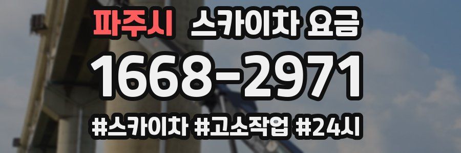 파주시 스카이차 요금