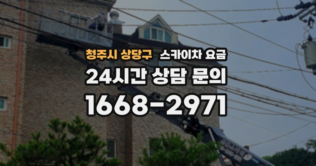 청주시 상당구 스카이차 요금