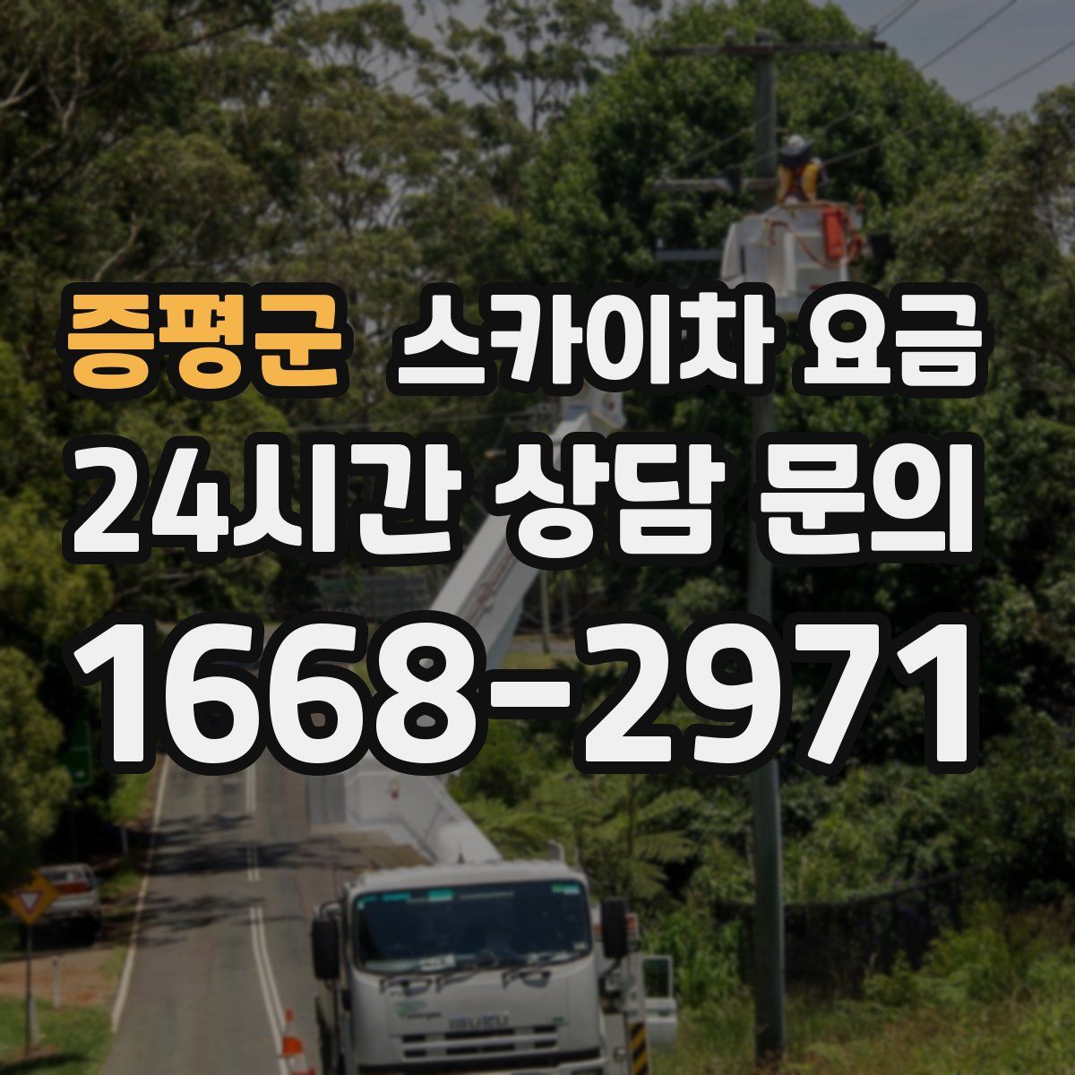 증평군 스카이차 요금