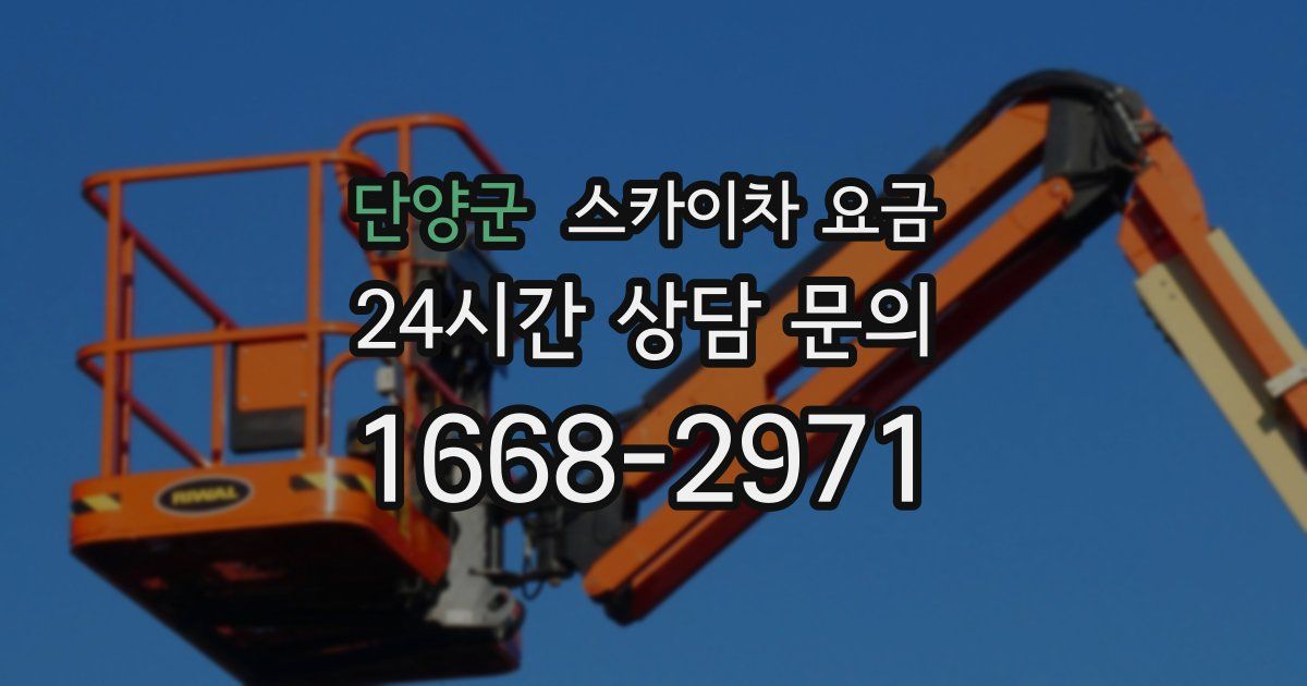 단양군 스카이차 요금