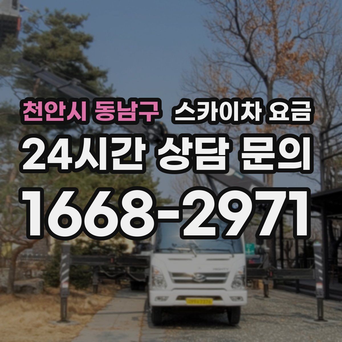 천안시 동남구 스카이차 요금 현장 변수가 많을수록 체크해야 할 것