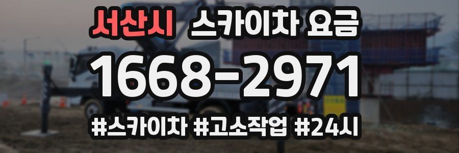 서산시 스카이차 요금