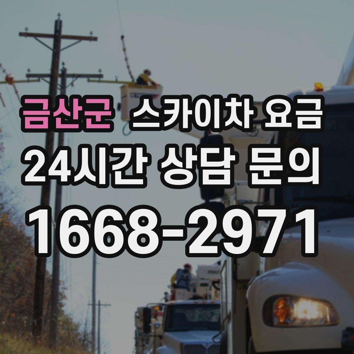 금산군 스카이차 요금 견적 비교할 때 꼭 같은 조건인지 확인하세요