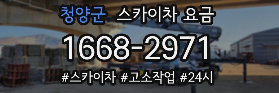 청양군 스카이차 요금