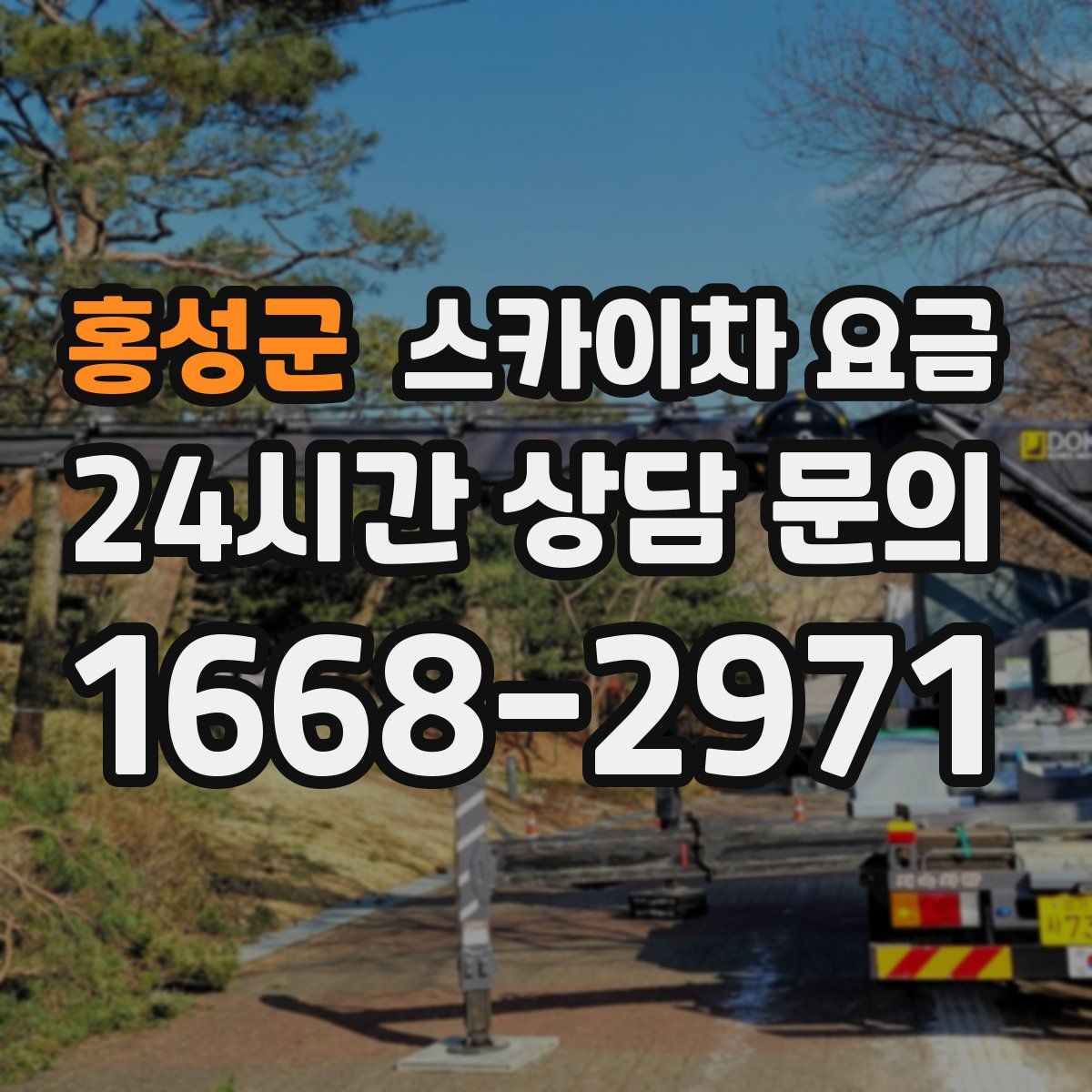 홍성군 스카이차 요금