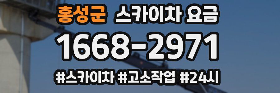 홍성군 스카이차 요금