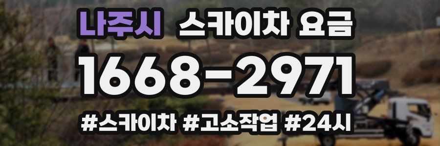 나주시 스카이차 요금