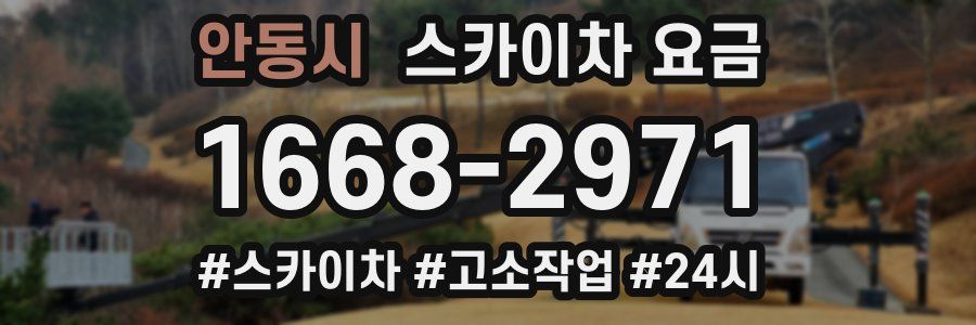 안동시 스카이차 요금