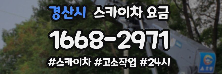 경산시 스카이차 요금