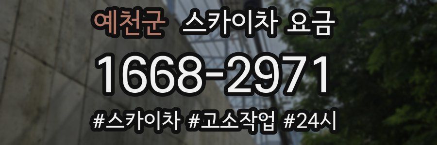 예천군 스카이차 요금