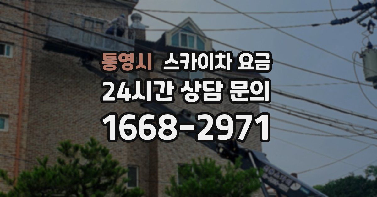 통영시 스카이차 요금