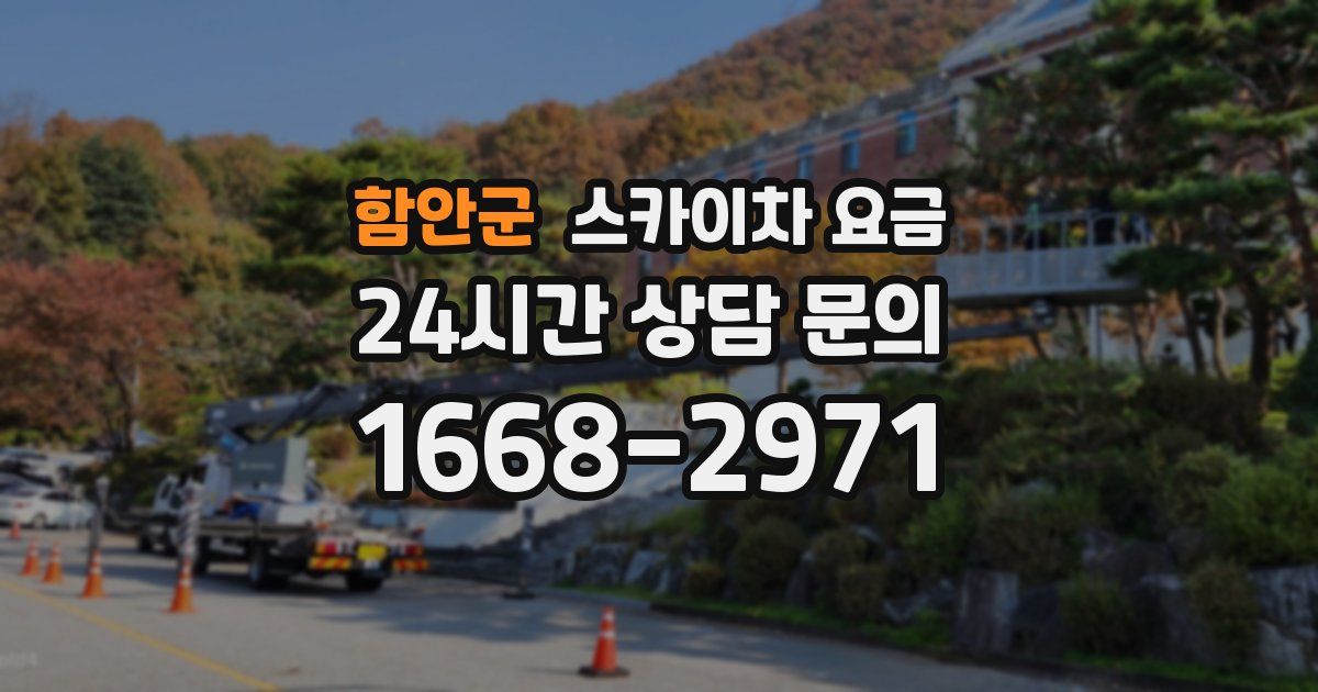 함안군 스카이차 요금