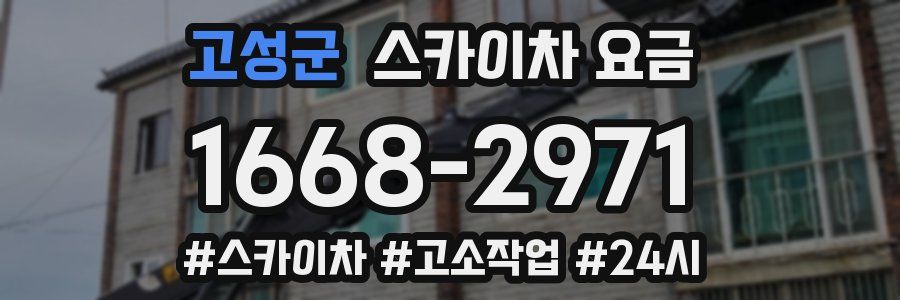 고성군 스카이차 요금