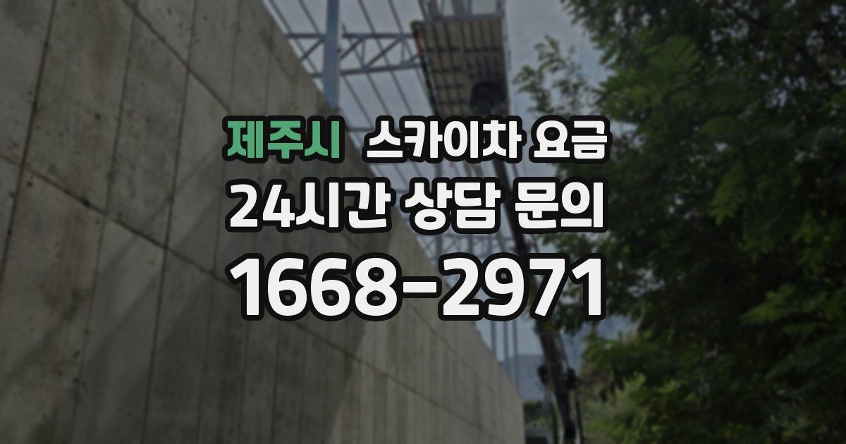 제주시 스카이차 요금