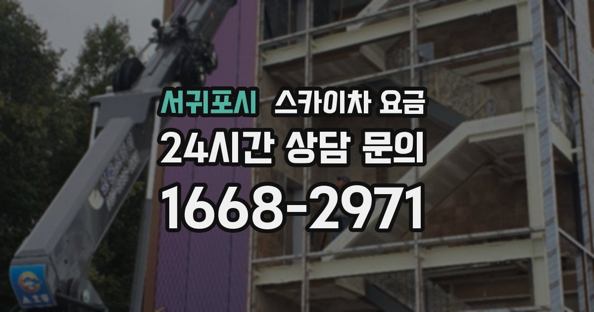 서귀포시 스카이차 요금