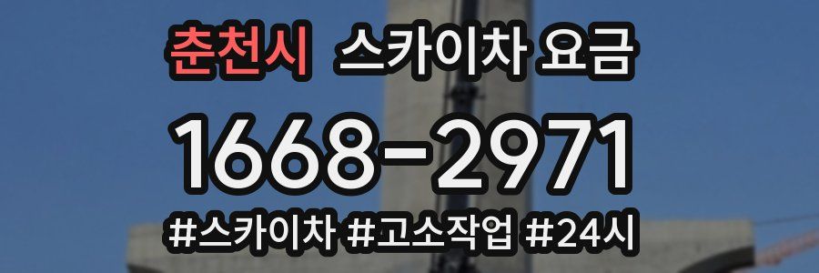 춘천시 스카이차 요금