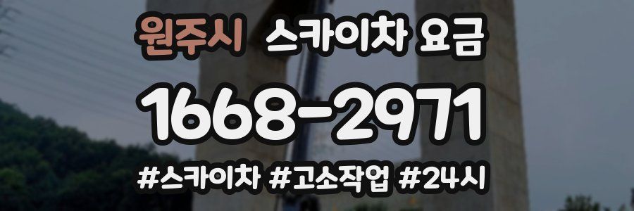 원주시 스카이차 요금