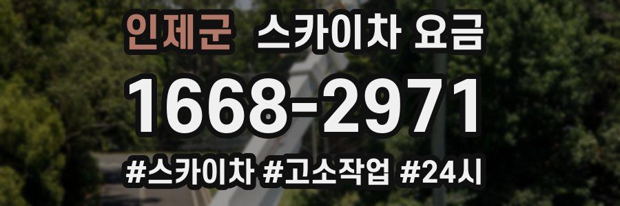 인제군 스카이차 요금