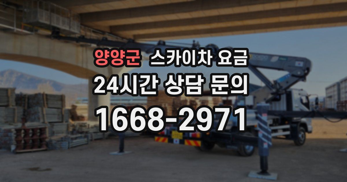 양양군 스카이차 요금