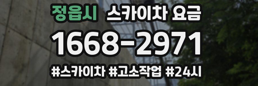 정읍시 스카이차 요금