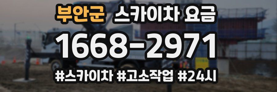 부안군 스카이차 요금