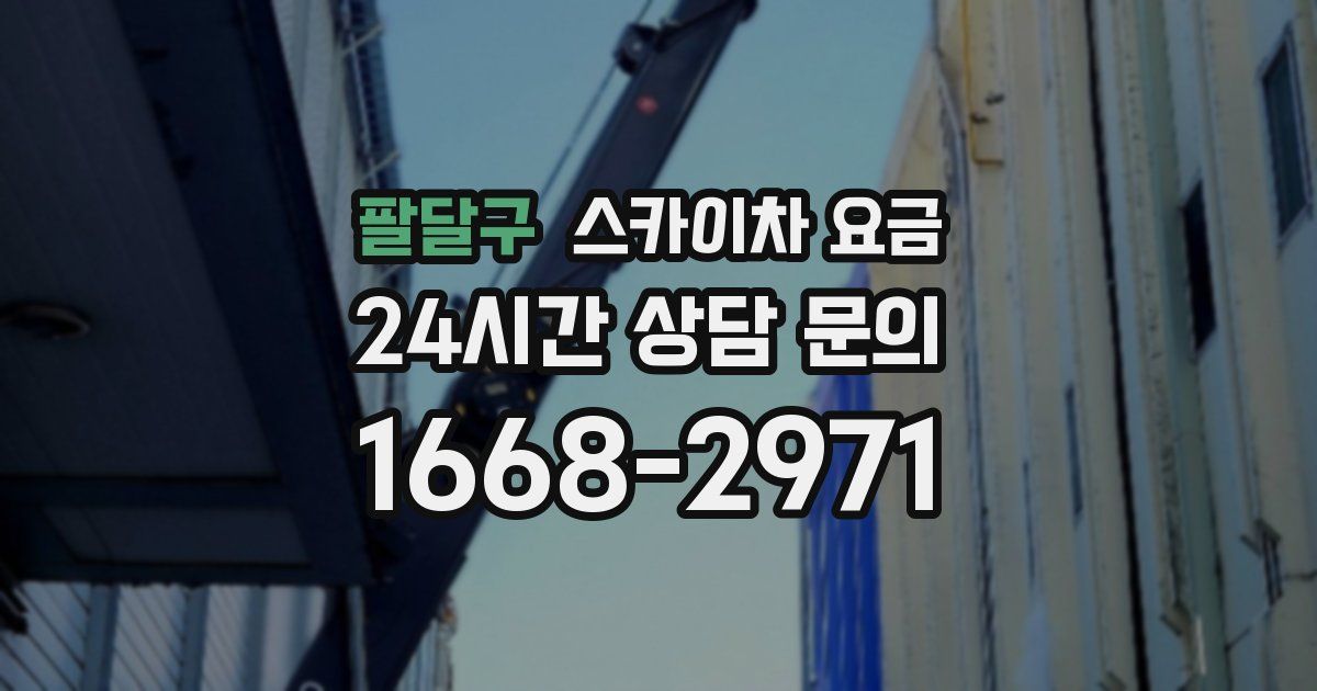 팔달구 스카이차 요금