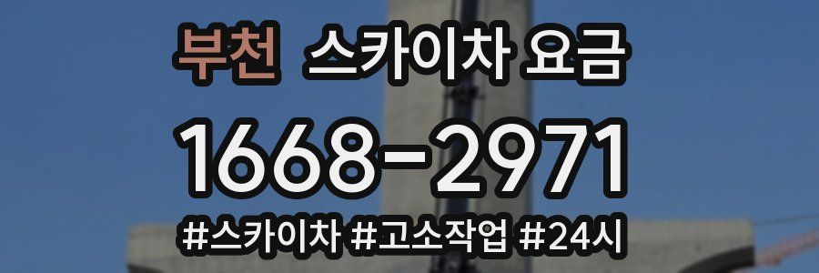 부천 스카이차 요금