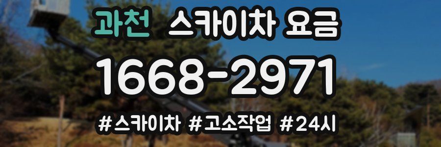 과천 스카이차 요금