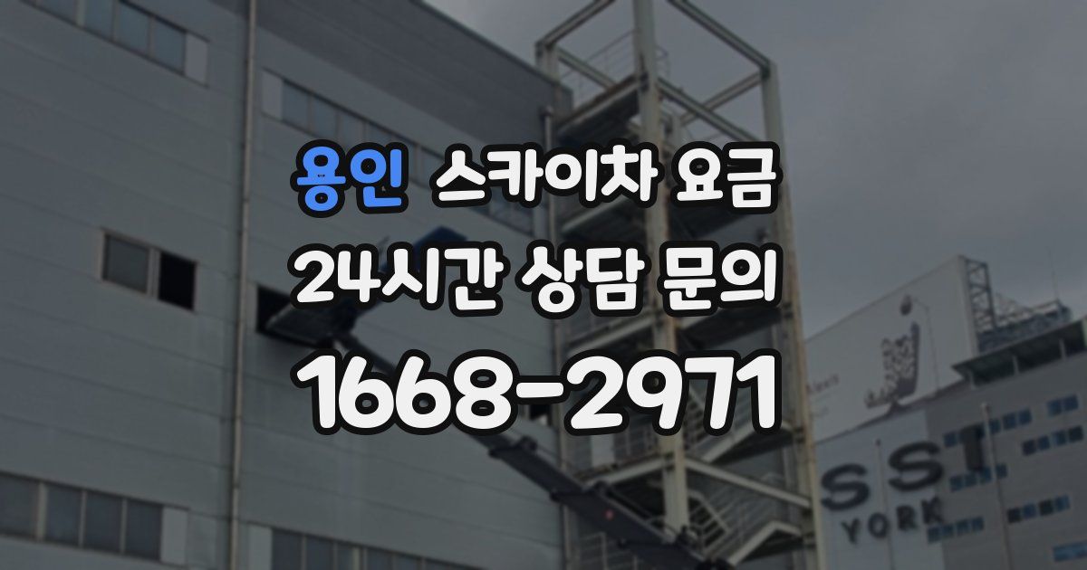 용인 스카이차 요금