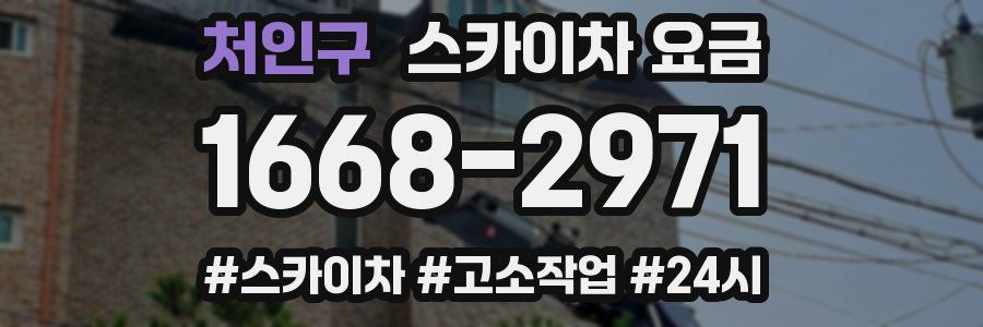 처인구 스카이차 요금