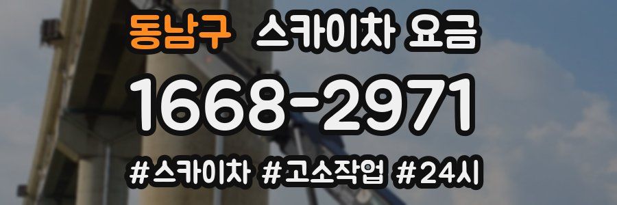 동남구 스카이차 요금