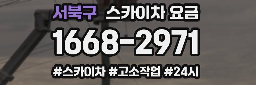 서북구 스카이차 요금