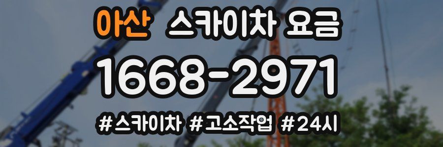 아산 스카이차 요금